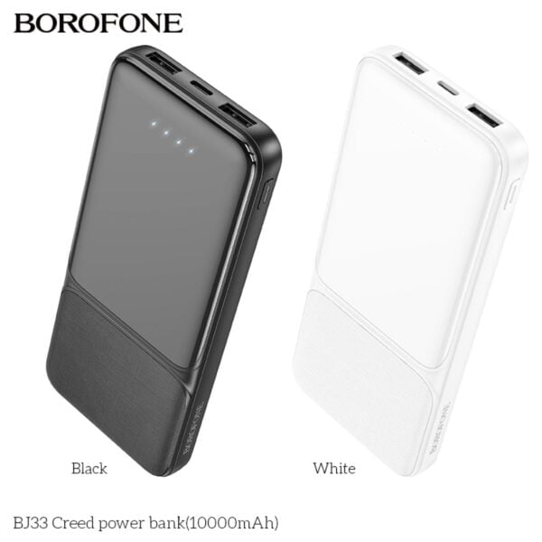 Borofone BJ33 by hoco. LTD - Power Bank 10000mAh Ultra Mince – Image 8