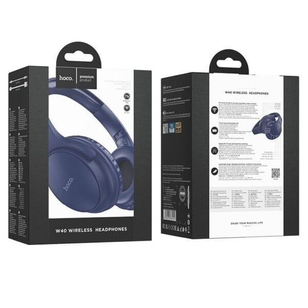 Hoco W40 - Casque Bluetooth 5.3 Pliable - Carte TF + AUX – Image 20