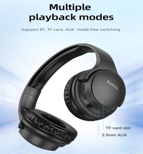Hoco W40 - Casque Bluetooth 5.3 Pliable - Carte TF + AUX – Image 12