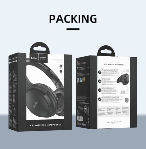 Hoco W40 - Casque Bluetooth 5.3 Pliable - Carte TF + AUX – Image 18
