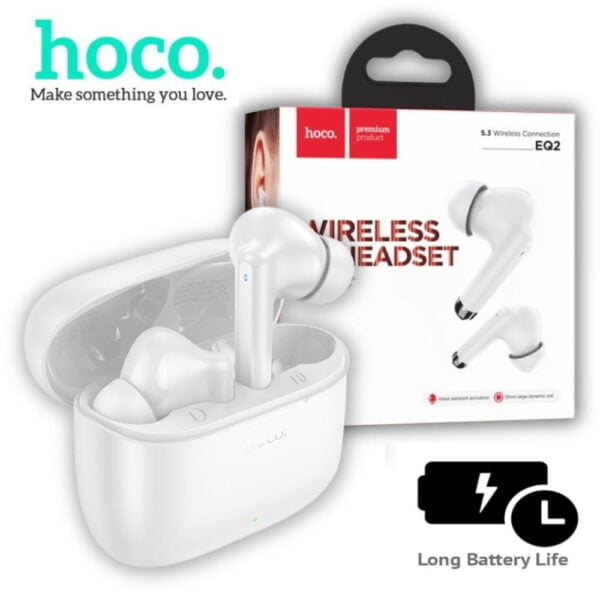 Hoco EQ2 – Ecouteurs Sans Fil Bluetooth 5.3 - Blanc