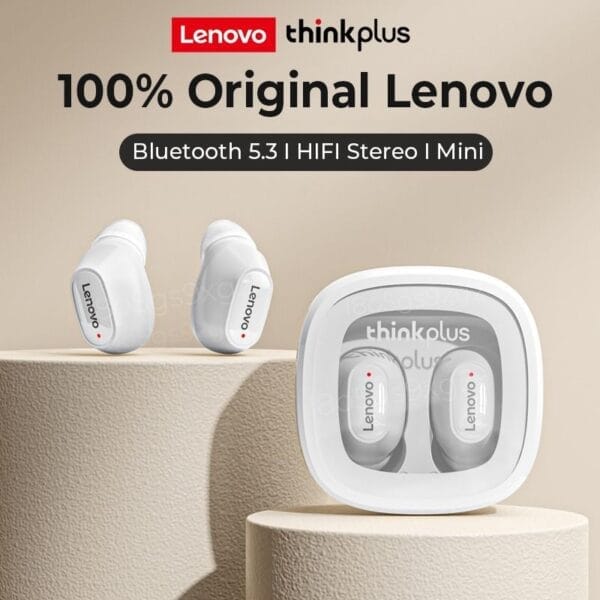 Lenovo XT62 - Ecouteurs Sans Fil Bluetooth 5.3 - Blanc – Image 3