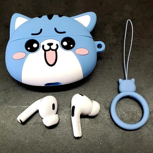 Hoco EW48 Cute Cat - Écouteurs Bluetooth 5.3 + Anti-Choc - Bleu – Image 4
