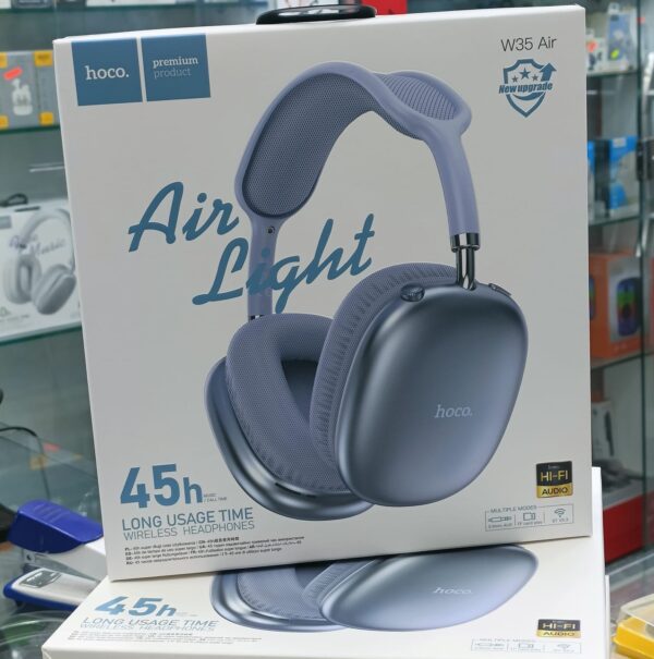 Hoco. W35 AIR – Casque Bluetooth 5.3 Avec 45h d’Autonomie - Bleu