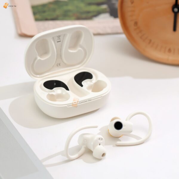 Écouteurs Bluetooth HOCO EQ8 Blanc : Confort et Qualité – Image 2