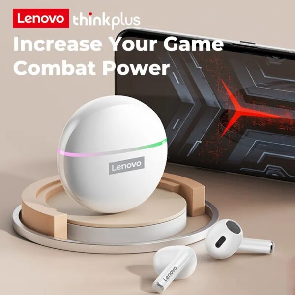 Lenovo XT97 - Ecouteurs Bluetooth - Blanc – Image 6