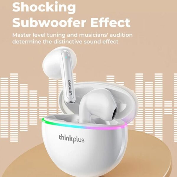 Lenovo XT97 - Ecouteurs Bluetooth - Blanc – Image 10