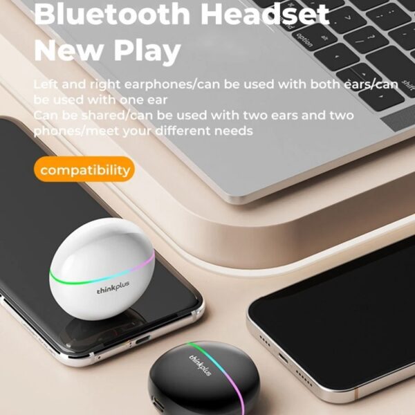 Lenovo XT97 - Ecouteurs Bluetooth - Noir – Image 3