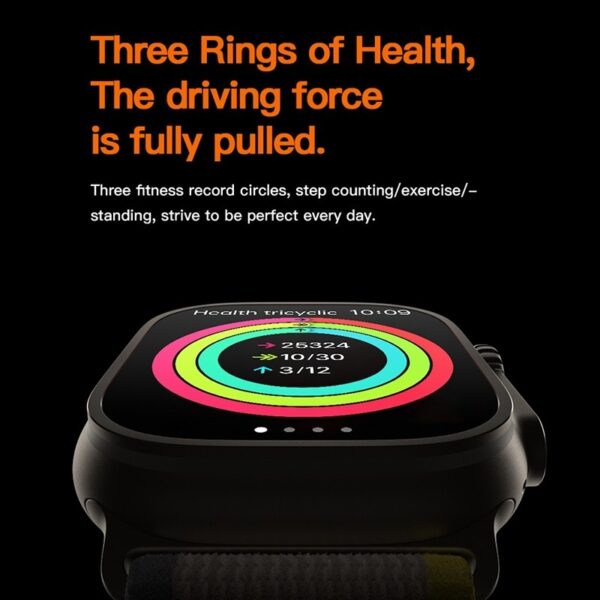 Smartwatch T800 Ultra 2 - Écran IPS 1,99 pouces - Orange – Image 2