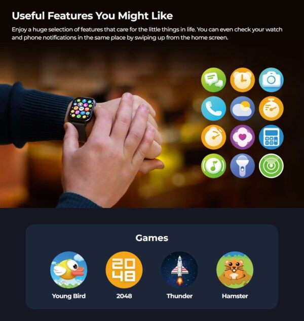 Smart Watch Zeblaze GTS 3 - Noir – Image 8