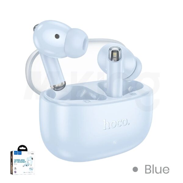 Hoco. EQ12 - Ecouteurs Bluetooth 5.3 avec 32h d'Autonomie - Bleu – Image 2