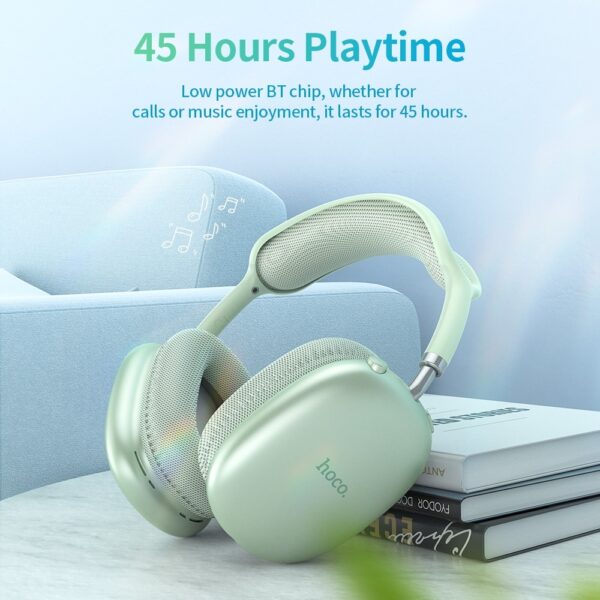 Hoco. W35 AIR – Casque Bluetooth 5.3 Avec 45h d’Autonomie - Vert – Image 3
