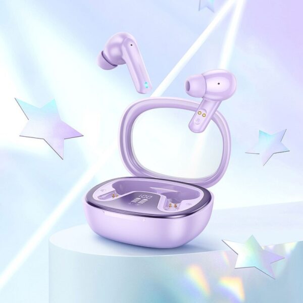 Hoco EQ6 - Ecouteurs Sans Fil Bluetooth 5.3 - Mauve – Image 4