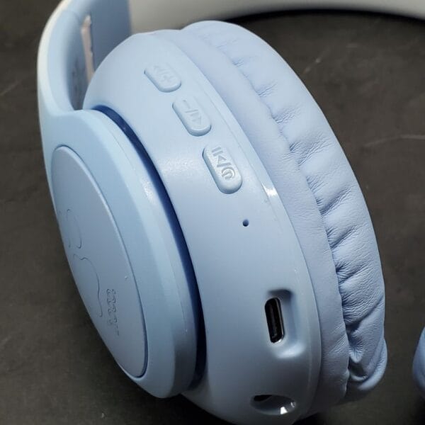 Hoco W42 - Casque Bluetooth 5.3 avec Éclairage RGB - Bleu – Image 9
