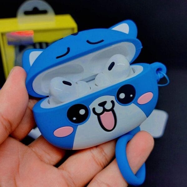 Hoco EW48 Cute Cat - Écouteurs Bluetooth 5.3 + Anti-Choc - Bleu