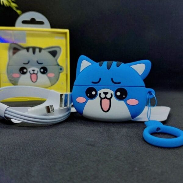 Hoco EW48 Cute Cat - Écouteurs Bluetooth 5.3 + Anti-Choc - Bleu – Image 9