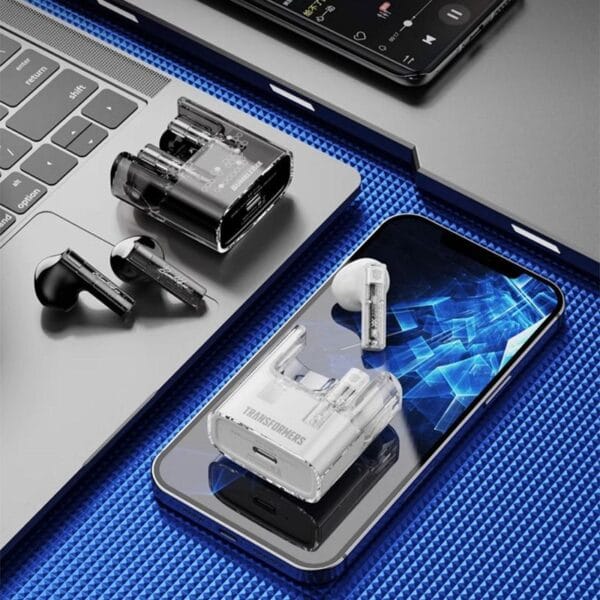 TRANSFORMERS TF-T08 - Ecouteurs Gaming Bluetooth 5.3 - Blanc – Image 7