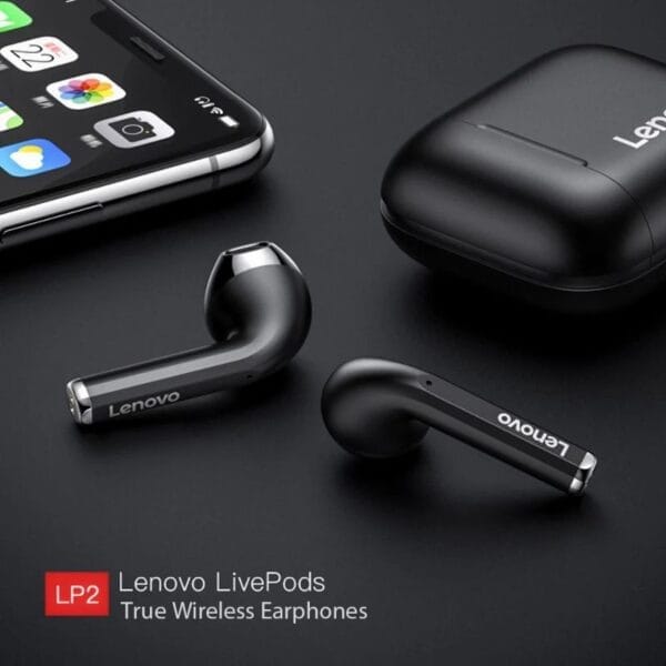 Lenovo LP2 - Écouteurs Bluetooth Noir – Image 2