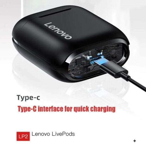 Lenovo LP2 - Écouteurs Bluetooth Noir – Image 5