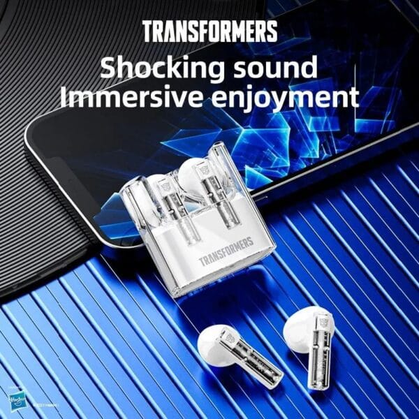 TRANSFORMERS TF-T08 - Ecouteurs Gaming Bluetooth 5.3 - Blanc – Image 11