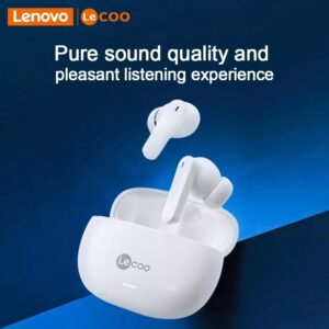 Lenovo LeCOO EW322 - Ecouteurs Sans Fil Bluetooth 5.3 - Blanc