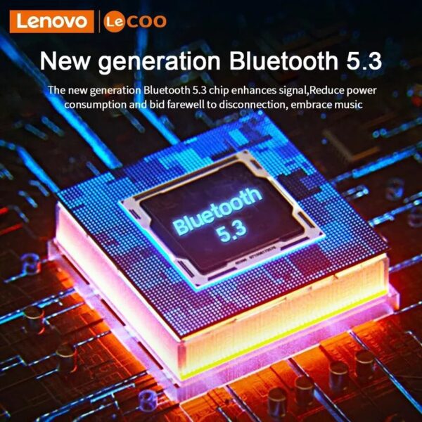 Lenovo LeCOO EW322 - Ecouteurs Sans Fil Bluetooth 5.3 - Blanc – Image 6
