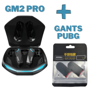 Pack Gaming : Ecouteurs Lenovo GM2 PRO + Gants Pubg