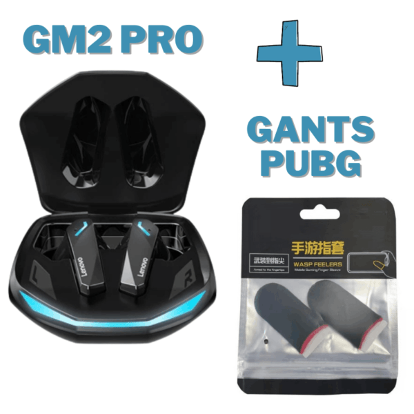 Pack Gaming : Ecouteurs Lenovo GM2 PRO + Gants Pubg