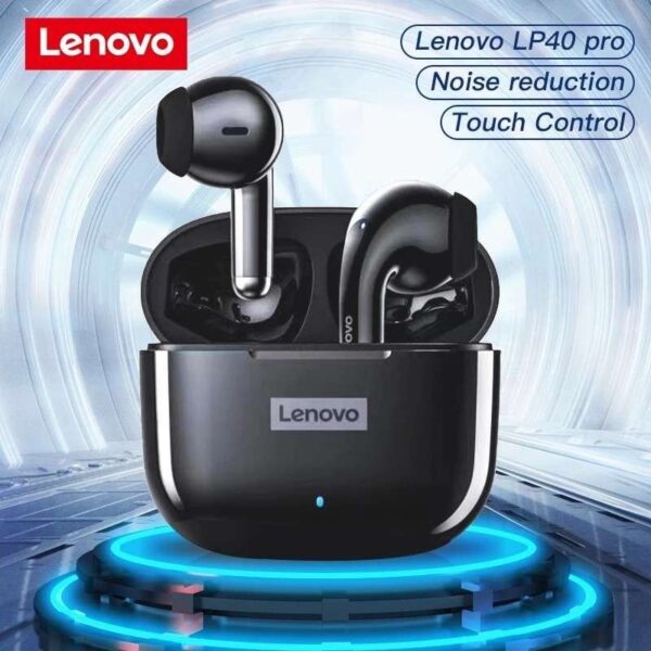 Lenovo Lp40 Pro - Ecouteurs Sans Fil Bluetooth 5.1 Dual Mic - Noir – Image 3