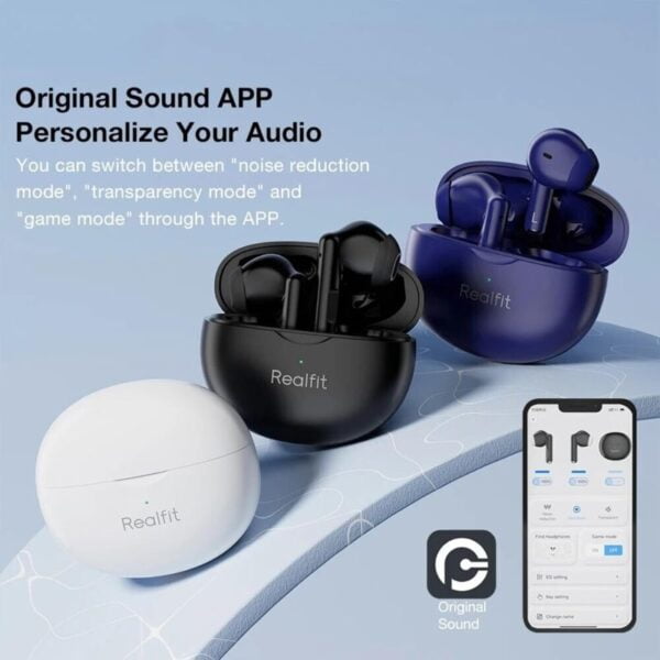 Realfit F2 Pro - Écouteurs Bluetooth 5.4 ANC / 4 Micros ENC – Image 7