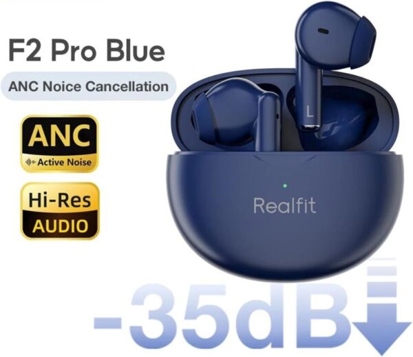 Realfit F2 Pro - Écouteurs Bluetooth 5.4 ANC / 4 Micros ENC – Image 8