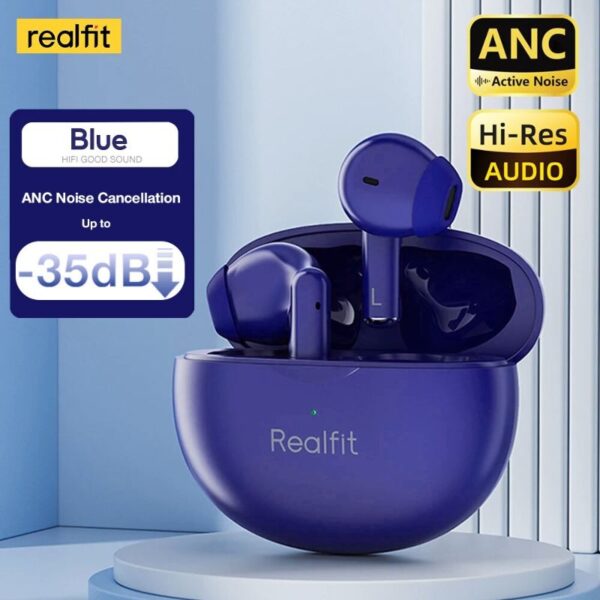 Realfit F2 Pro - Écouteurs Bluetooth 5.4 ANC / 4 Micros ENC – Image 2