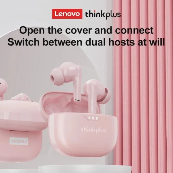 Lenovo LP3 PRO - Ecouteurs Bluetooth 5.2 - Rose – Image 3