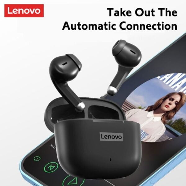Lenovo Lp40 Pro - Ecouteurs Sans Fil Bluetooth 5.1 Dual Mic - Noir – Image 4