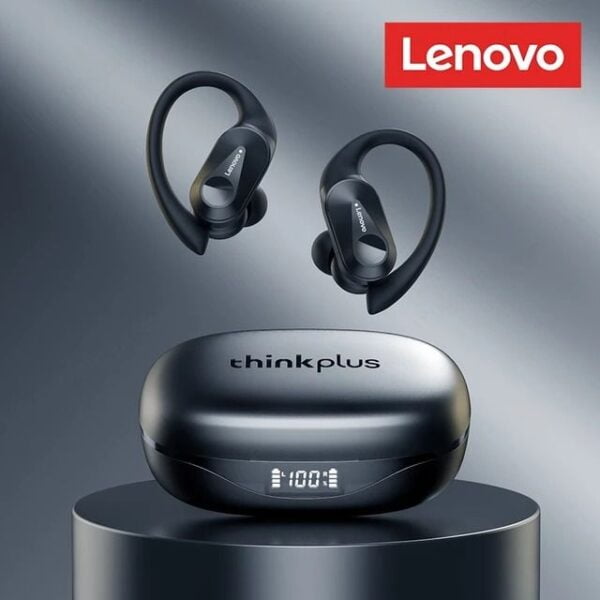 Lenovo LP75 – Écouteurs Bluetooth 5.3 avec ANC & 6h d’Autonomie  – Noir