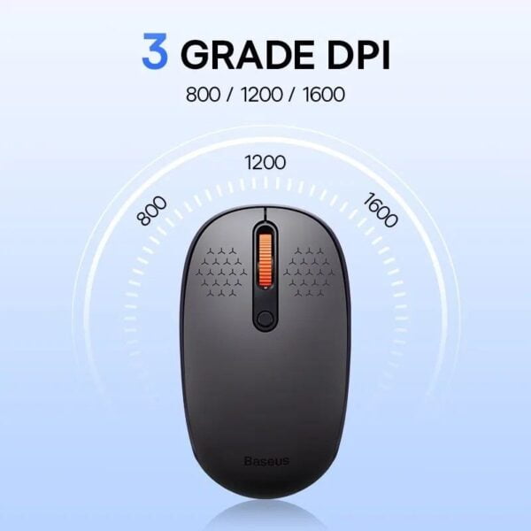 Baseus F01B Tri-Mode - Souris sans fil Bluetooth 5.0 Silencieuse - 800/1000/1600DPI – Image 7