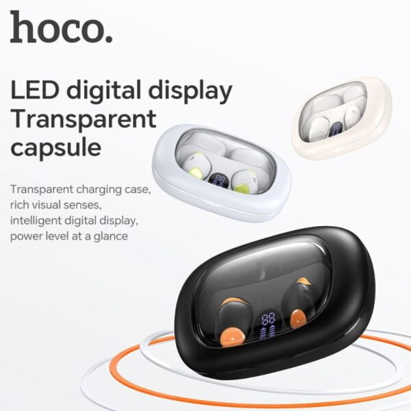 Hoco EA1 Spectrum - Ecouteurs Bluetooth 5.3 - 10h d'Autonomie Non-Stop - Noir – Image 6