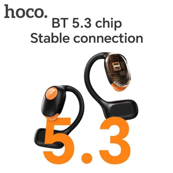 Hoco EA1 Spectrum - Ecouteurs Bluetooth 5.3 - 10h d'Autonomie Non-Stop - Noir – Image 7