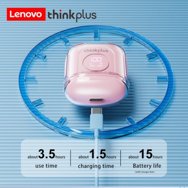 Lenovo XT65 - Ecouteurs Bluetooth 5.3 - Affichage LED – Image 7