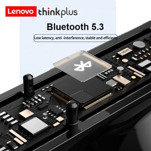 Lenovo XT65 - Ecouteurs Bluetooth 5.3 avec Affichage LED - Noir – Image 2
