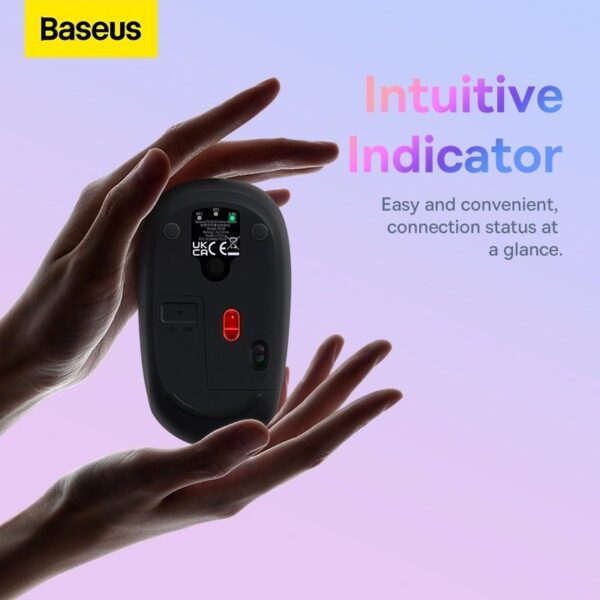 Baseus F01B Tri-Mode - Souris sans fil Bluetooth 5.0 Silencieuse - 800/1000/1600DPI – Image 12