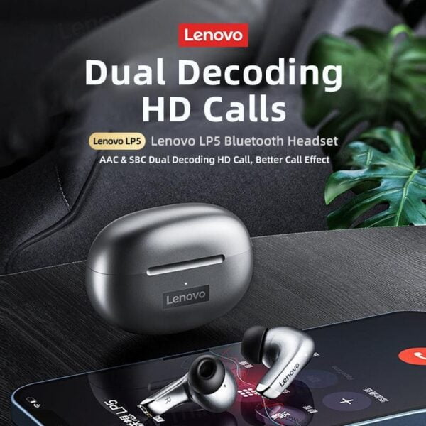 Lenovo LP5 - Ecouteurs bluetooth sans Fil - Silver – Image 5