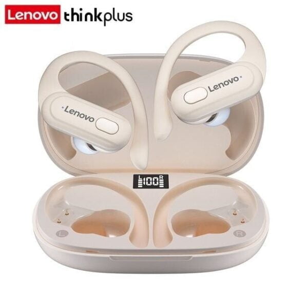 Lenovo XT60B - Écouteurs Bluetooth 5.3 avec 6,5h d'Autonomie - Beige – Image 6
