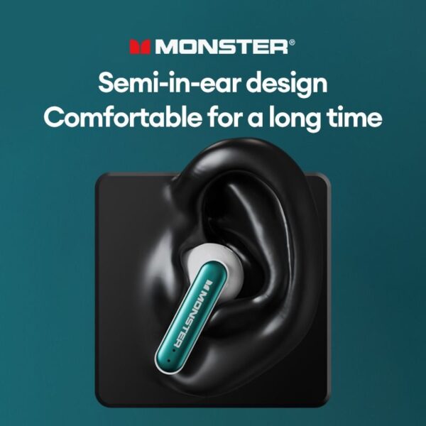 Monster Airmars XKT17 - Écouteurs Gaming Bluetooth 5.3 – Vert – Image 5