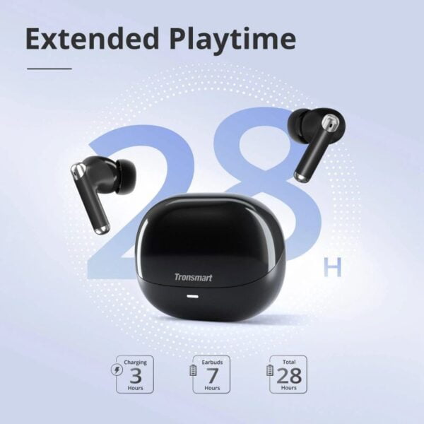 Tronsmart SOUNFII R4 - Ecouteurs bluetooth avec 4 Micros ENC - Noir – Image 5