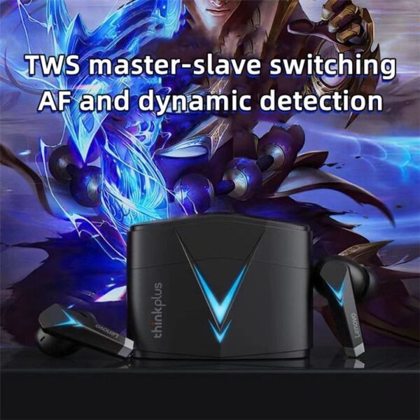 Lenovo ThinkPlus LP6 – Ecouteurs Gaming Bluetooth – Noir – Image 10