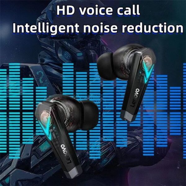 Lenovo ThinkPlus LP6 – Ecouteurs Gaming Bluetooth – Noir – Image 2