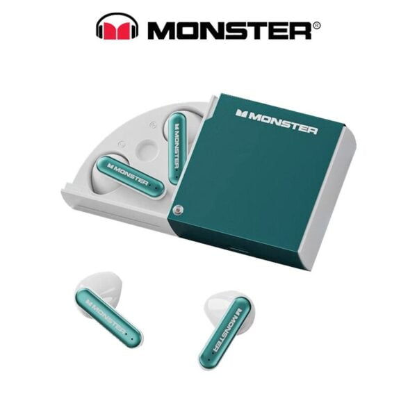 Monster Airmars XKT17 - Écouteurs Gaming Bluetooth 5.3 – Vert – Image 6