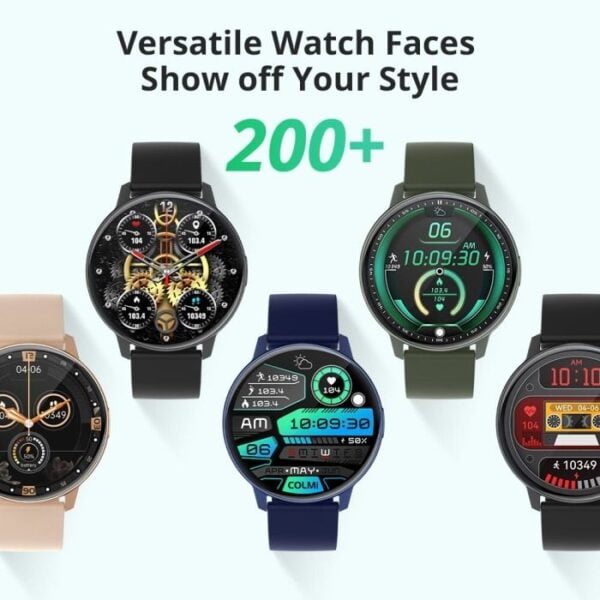 Colmi i31 - SmartWatch Ecran AMOLED Ultra HD 1.43" - Noir – Image 5