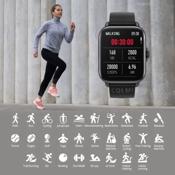 Colmi P71 - Smart Watch Écran HD 1,9" - Noir – Image 7